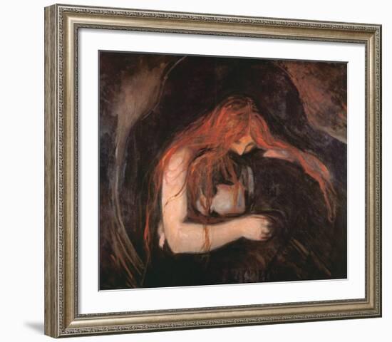 The Vampire-Edvard Munch-Framed Art Print