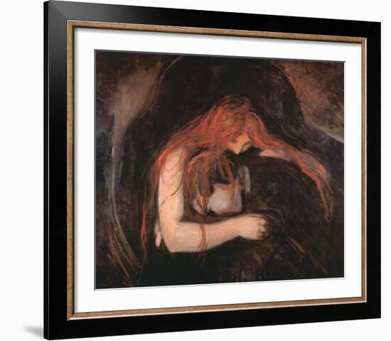 The Vampire-Edvard Munch-Framed Art Print