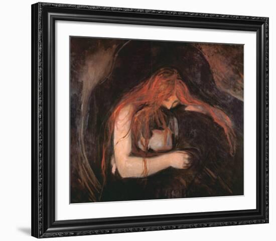 The Vampire-Edvard Munch-Framed Art Print