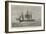 The Vandalia at Brighton, after Collision with a Steamer in the Channel-null-Framed Giclee Print