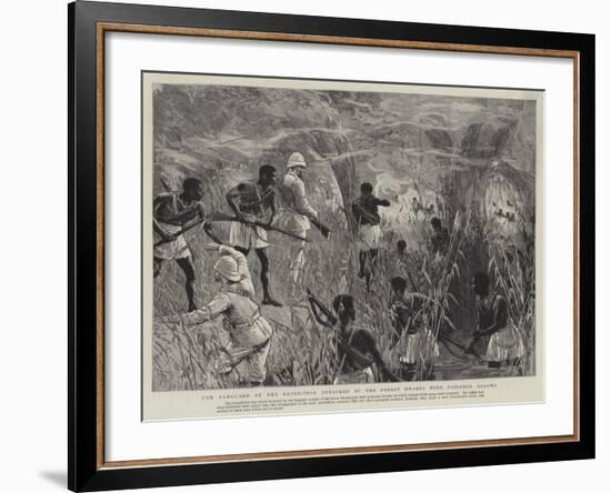 The Vanguard of the Expedition Attacked by the Forest Dwarfs with Poisoned Arrows-null-Framed Giclee Print