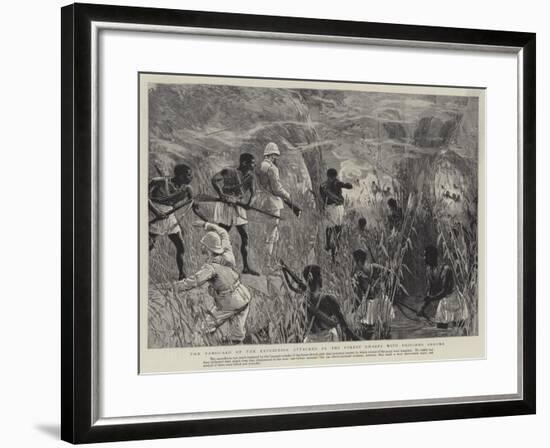 The Vanguard of the Expedition Attacked by the Forest Dwarfs with Poisoned Arrows-null-Framed Giclee Print