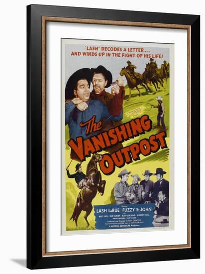 The Vanishing Outpost, Lash La Rue, (Top Left), Fuzzy St. John, (Bottom, Fourth from Right) 1951-null-Framed Art Print