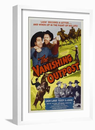 The Vanishing Outpost, Lash La Rue, (Top Left), Fuzzy St. John, (Bottom, Fourth from Right) 1951-null-Framed Art Print