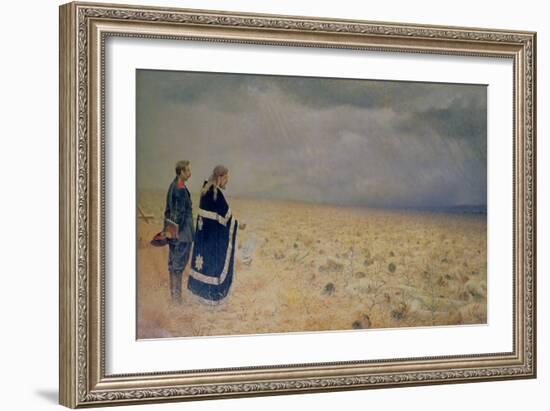 The Vanquished. Requiem for the Dead, 1878-79-Vasilij Vereshchagin-Framed Giclee Print