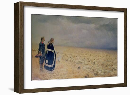 The Vanquished. Requiem for the Dead, 1878-79-Vasilij Vereshchagin-Framed Giclee Print