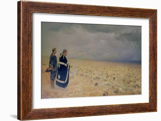 The Vanquished. Requiem for the Dead, 1878-79-Vasilij Vereshchagin-Framed Giclee Print