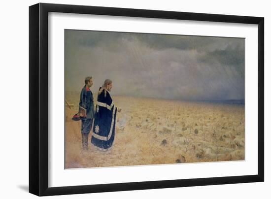 The Vanquished. Requiem for the Dead, 1878-79-Vasilij Vereshchagin-Framed Giclee Print