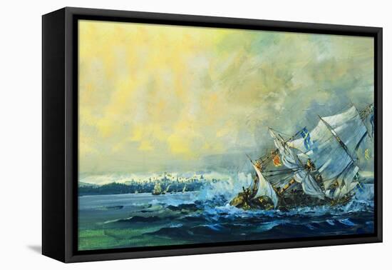 The Vasa Sinks-English School-Framed Premier Image Canvas