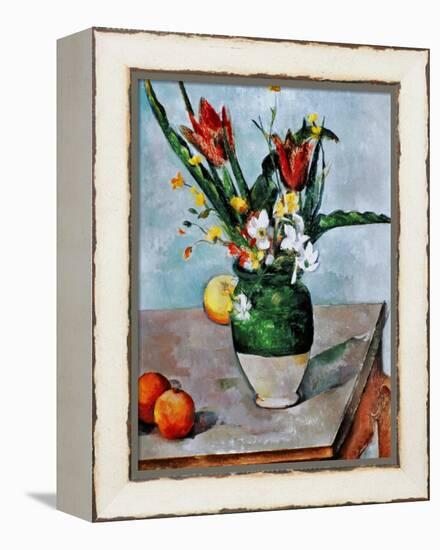 The Vase of Tulips, c. 1890-Paul Cézanne-Framed Premier Image Canvas