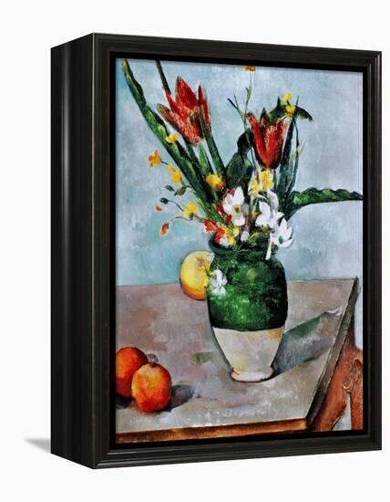 The Vase of Tulips, c. 1890-Paul Cézanne-Framed Premier Image Canvas