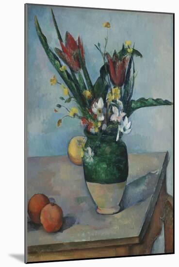 The Vase of Tulips, c.1890-Paul Cezanne-Mounted Giclee Print