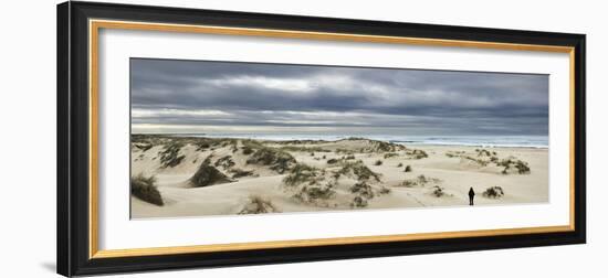 The Vast Empty Beach and Sand Dunes of Sao Jacinto in Winter, Beira Litoral, Portugal-Mauricio Abreu-Framed Photographic Print