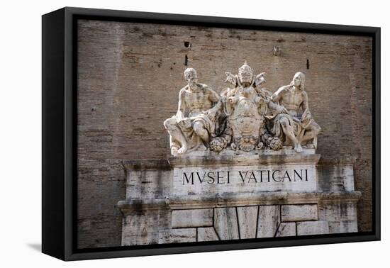 The Vatican Museums, Musei Vaticani, are the public art and sculpture museums in the Vatican Cit...-null-Framed Premier Image Canvas