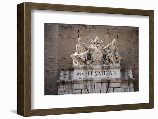 The Vatican Museums, Musei Vaticani, are the public art and sculpture museums in the Vatican Cit...-null-Framed Photographic Print