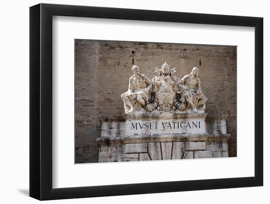 The Vatican Museums, Musei Vaticani, are the public art and sculpture museums in the Vatican Cit...-null-Framed Photographic Print