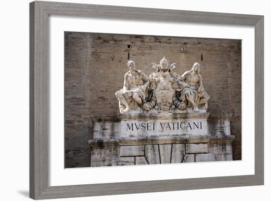 The Vatican Museums, Musei Vaticani, are the public art and sculpture museums in the Vatican Cit...-null-Framed Photographic Print