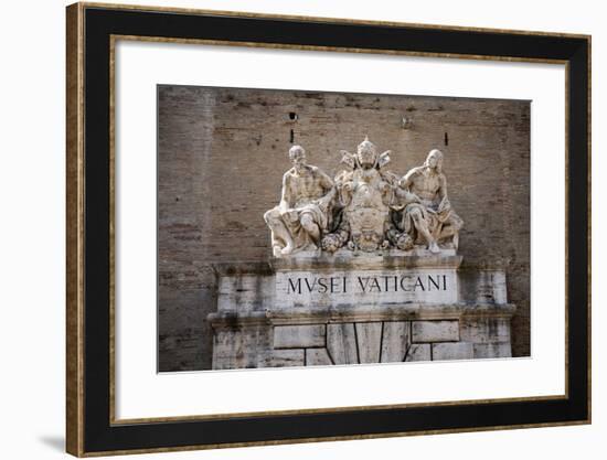 The Vatican Museums, Musei Vaticani, are the public art and sculpture museums in the Vatican Cit...-null-Framed Photographic Print