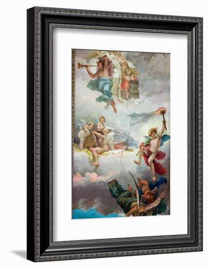 The Vatican Museums, Musei Vaticani, are the public art and sculpture museums in the Vatican Cit...-null-Framed Photographic Print