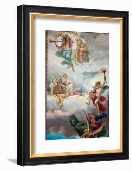 The Vatican Museums, Musei Vaticani, are the public art and sculpture museums in the Vatican Cit...-null-Framed Photographic Print