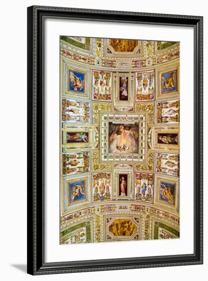 The Vatican Museums, Musei Vaticani, are the public art and sculpture museums in the Vatican Cit...-null-Framed Photographic Print