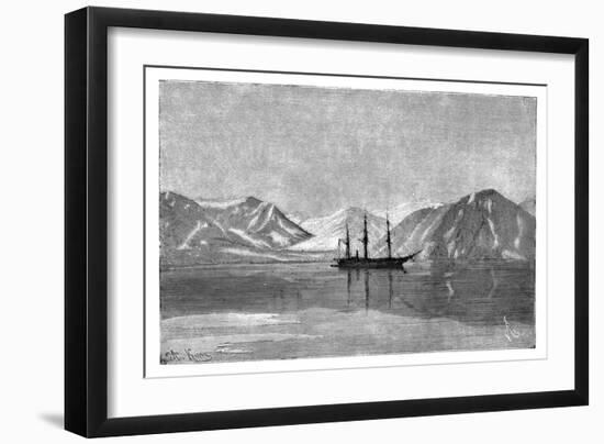 The 'Vega' at Anchor in Konyam Bay, Siberia, Russia, 1895-Armand Kohl-Framed Giclee Print