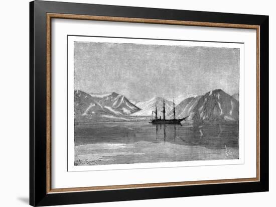 The 'Vega' at Anchor in Konyam Bay, Siberia, Russia, 1895-Armand Kohl-Framed Giclee Print