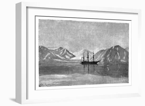 The 'Vega' at Anchor in Konyam Bay, Siberia, Russia, 1895-Armand Kohl-Framed Giclee Print