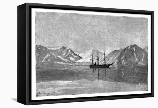 The 'Vega' at Anchor in Konyam Bay, Siberia, Russia, 1895-Armand Kohl-Framed Premier Image Canvas