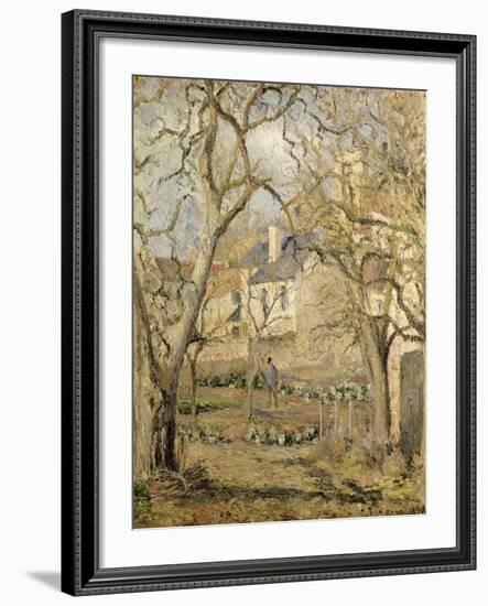 The Vegetable Garden, 1878-Camille Pissarro-Framed Giclee Print