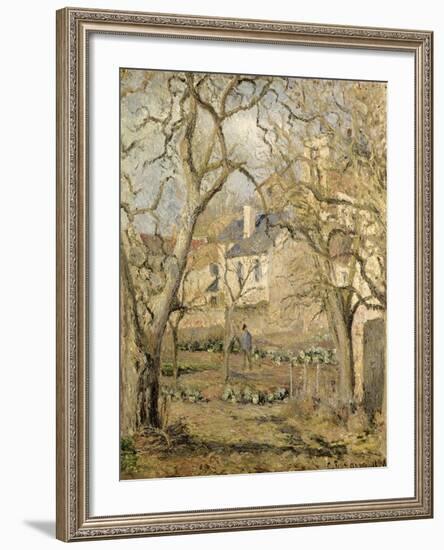 The Vegetable Garden, 1878-Camille Pissarro-Framed Giclee Print