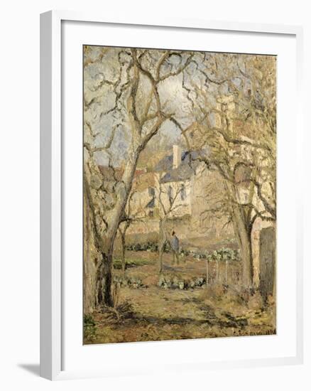 The Vegetable Garden, 1878-Camille Pissarro-Framed Giclee Print