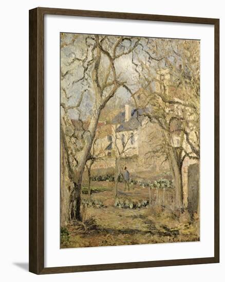 The Vegetable Garden, 1878-Camille Pissarro-Framed Giclee Print