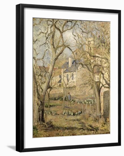 The Vegetable Garden, 1878-Camille Pissarro-Framed Giclee Print