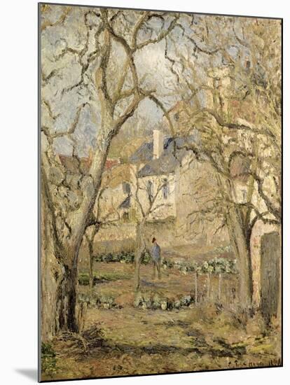 The Vegetable Garden, 1878-Camille Pissarro-Mounted Giclee Print