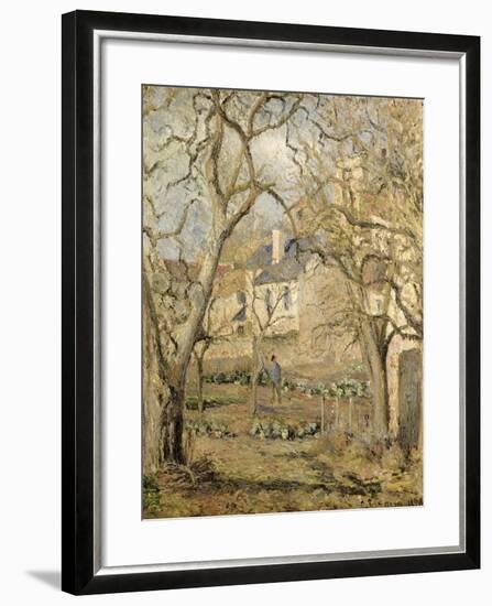 The Vegetable Garden, 1878-Camille Pissarro-Framed Giclee Print