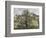 The Vegetable Garden with Trees in Blossom, 1877-Camille Pissarro-Framed Giclee Print