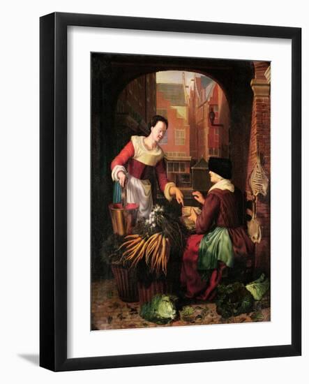 The Vegetable Seller-Gerrit or Gerard Dou-Framed Giclee Print