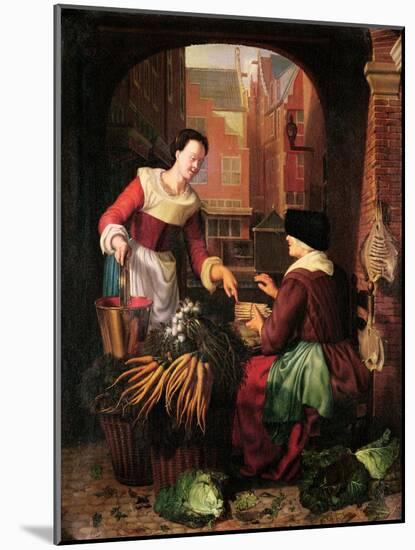 The Vegetable Seller-Gerrit or Gerard Dou-Mounted Giclee Print