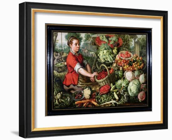 The Vegetable Seller-Joachim Beuckelaer-Framed Giclee Print