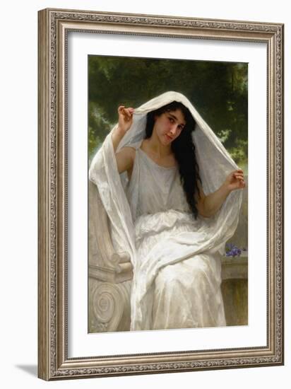 The Veil, 1898 (Oil on Canvas)-William-Adolphe Bouguereau-Framed Giclee Print