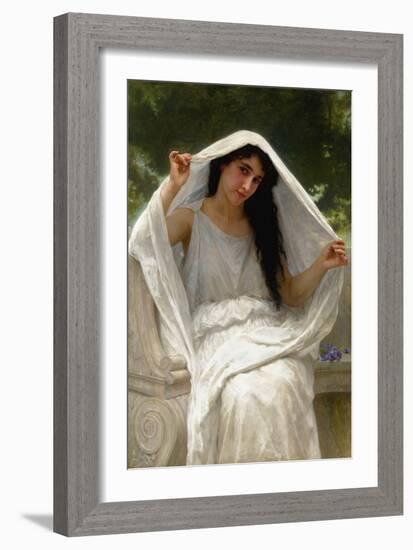 The Veil, 1898 (Oil on Canvas)-William-Adolphe Bouguereau-Framed Giclee Print