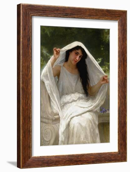 The Veil, 1898 (Oil on Canvas)-William-Adolphe Bouguereau-Framed Giclee Print