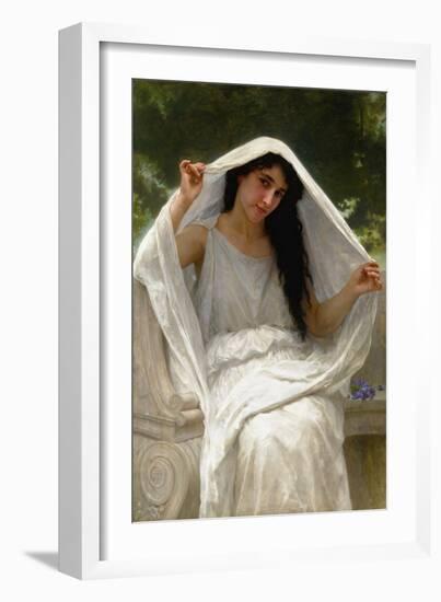 The Veil, 1898 (Oil on Canvas)-William-Adolphe Bouguereau-Framed Giclee Print