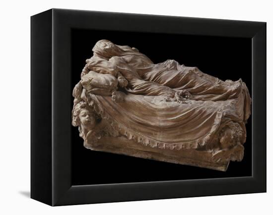 The Veiled Christ-Antonio Corradini Corradini-Framed Stretched Canvas