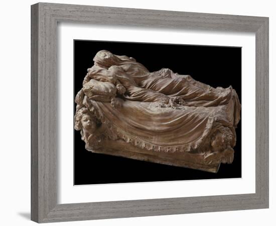 The Veiled Christ-Antonio Corradini Corradini-Framed Photo