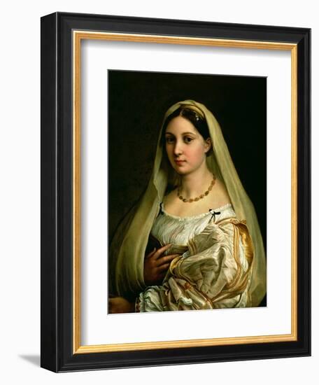 The Veiled Woman, or La Donna Velata, c.1516-Raphael-Framed Giclee Print