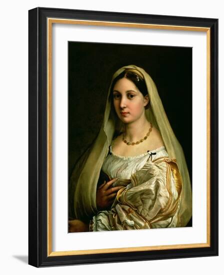 The Veiled Woman, or La Donna Velata, c.1516-Raphael-Framed Giclee Print