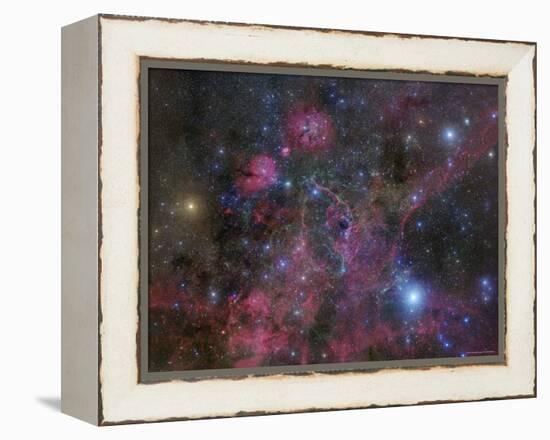The Vela Supernova Remnant-Stocktrek Images-Framed Premier Image Canvas