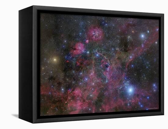 The Vela Supernova Remnant-Stocktrek Images-Framed Premier Image Canvas